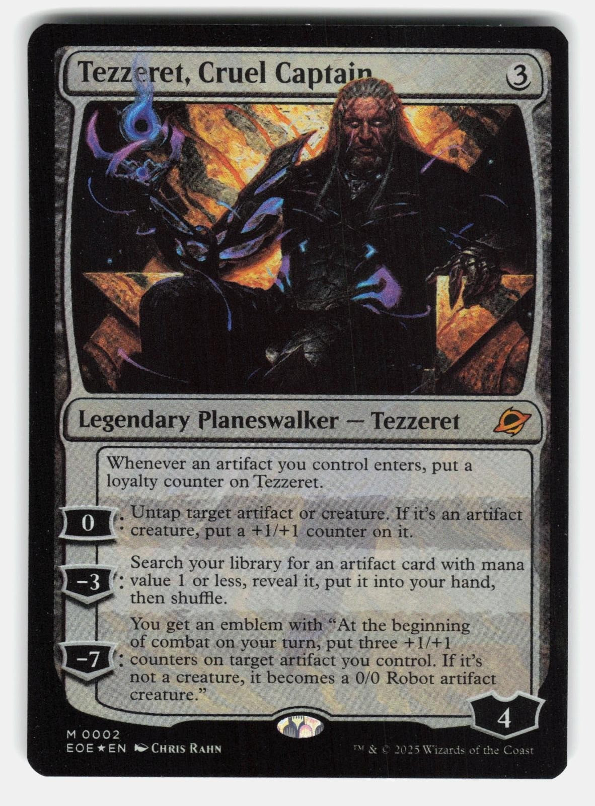 TEZZERET, CRUEL CAPTAIN 2 FOIL   Magic: The Gathering   2025 RAHN NM/M0