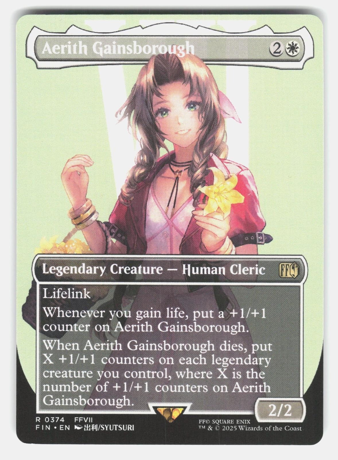 AERITH GAINSBOROUGH (BORDERLESS) 374   Magic: The Gathering   2025 SYUTSURI NM/M0
