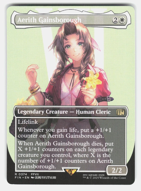 AERITH GAINSBOROUGH (BORDERLESS) 374   Magic: The Gathering   2025 SYUTSURI NM/M0