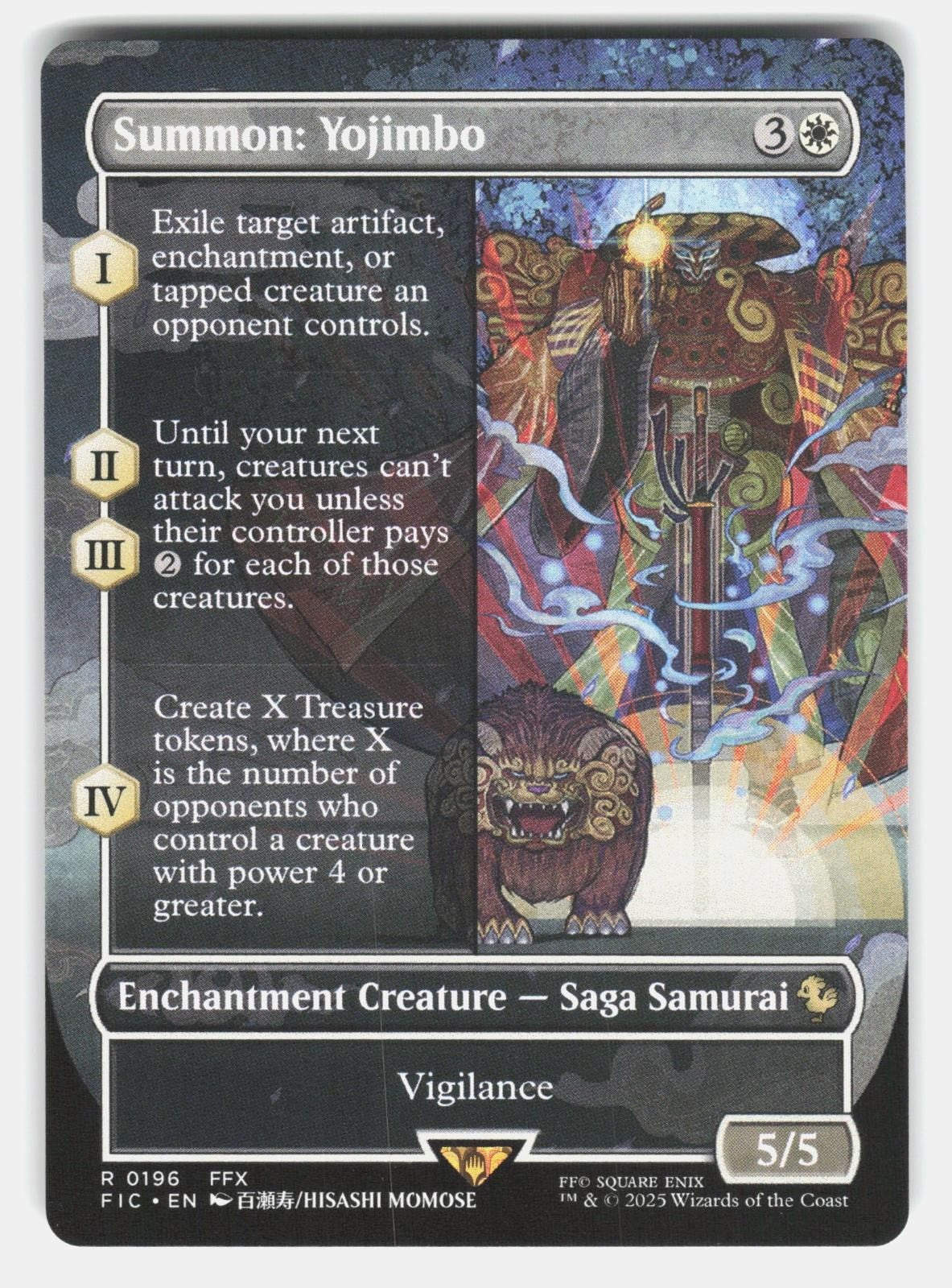 SUMMON: YOJIMBO (BORDERLESS) 196   Magic: The Gathering   2025 MOMOSE NM/M0