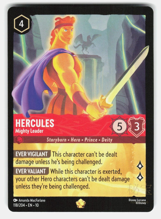 HERCULES   MIGHTY LEADER 10 118/204   Lorcana   2025 MACFARLANE NM/M0
