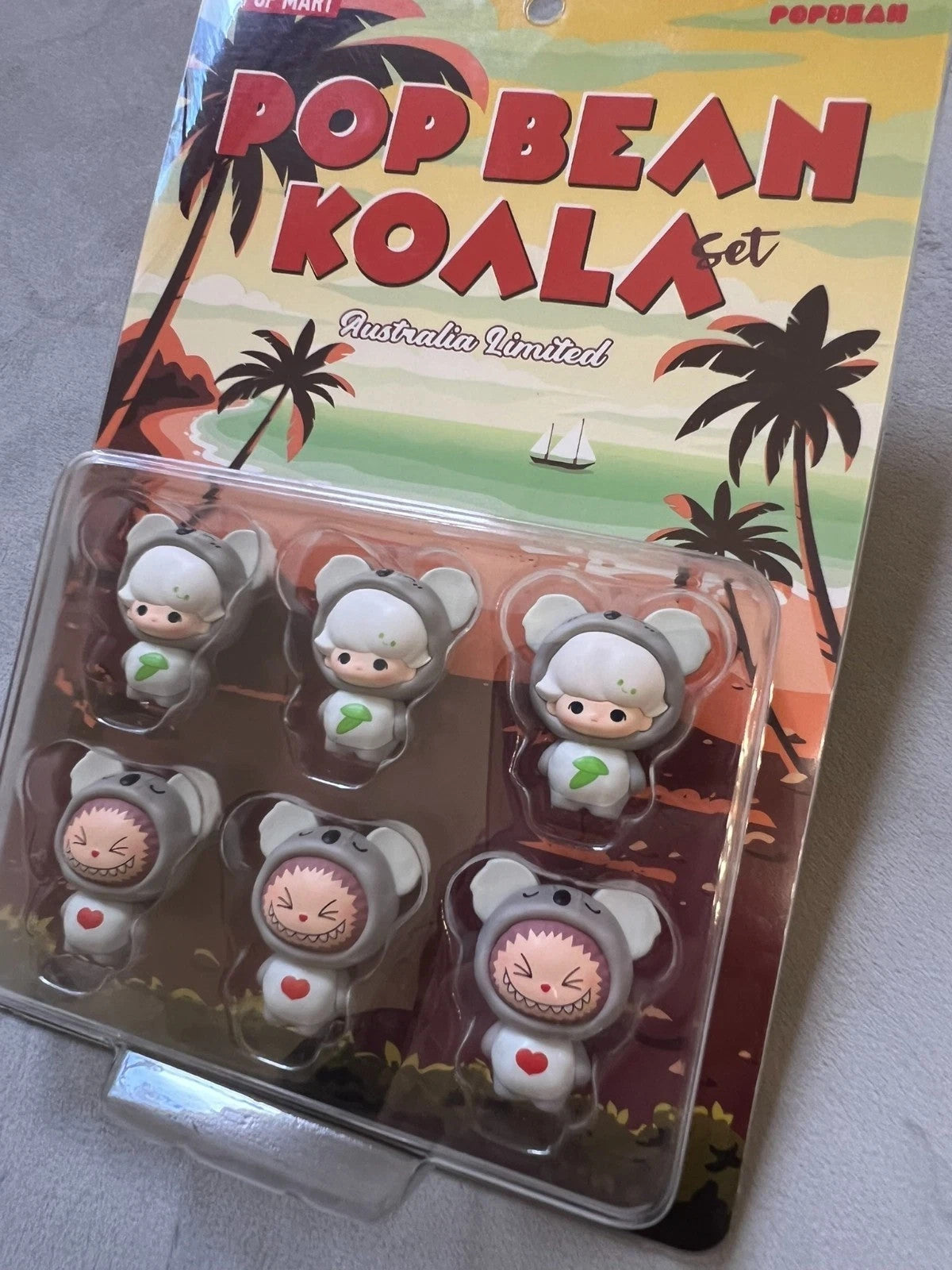 POP MART POP BEAN Koala Set Mini Figures (6 Pack) | Australia Edition0