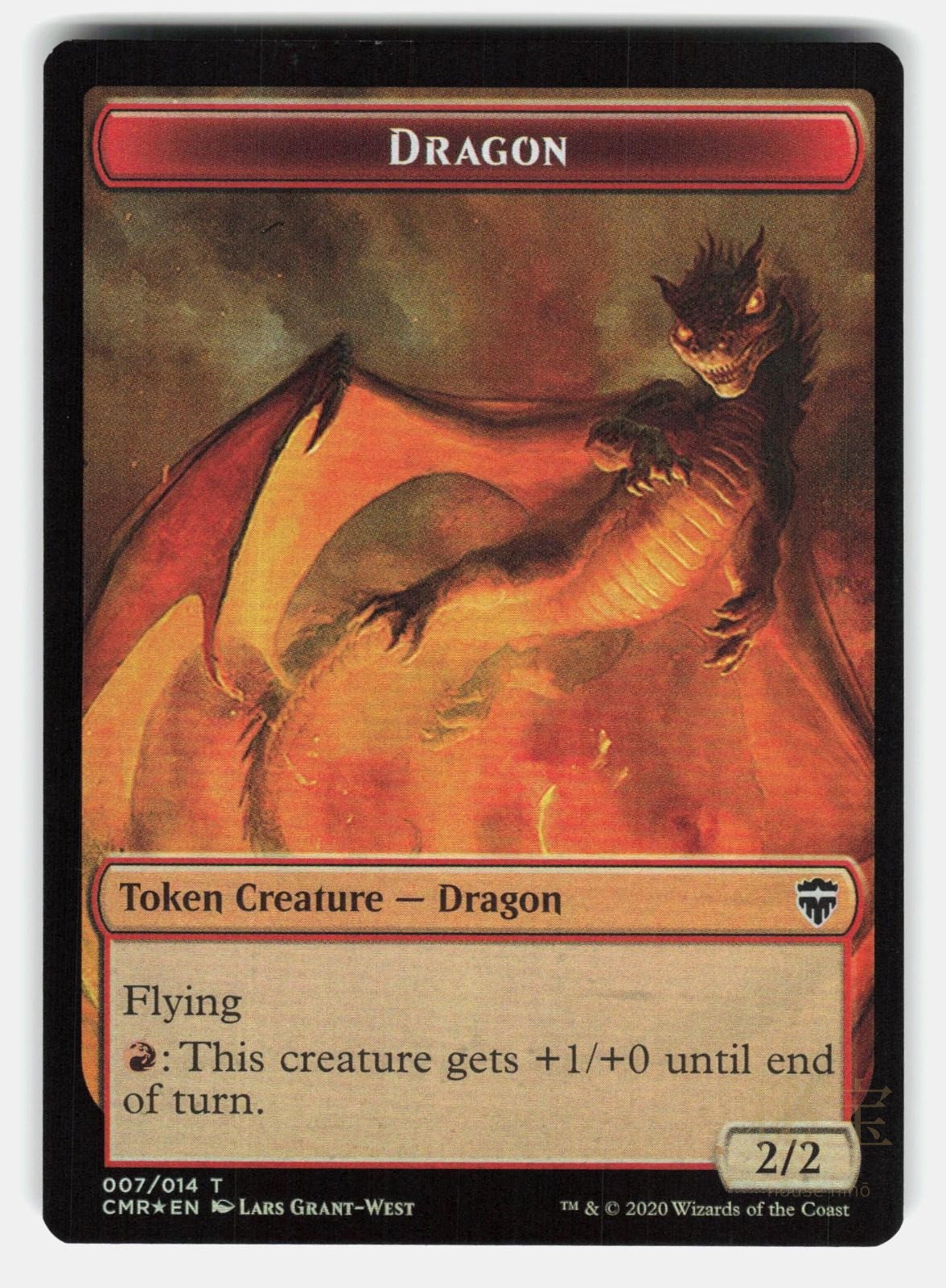 DRAGON // SOLDIER DOUBLE SIDED TOKEN FOIL   Magic: The Gathering   VELINOV LP0
