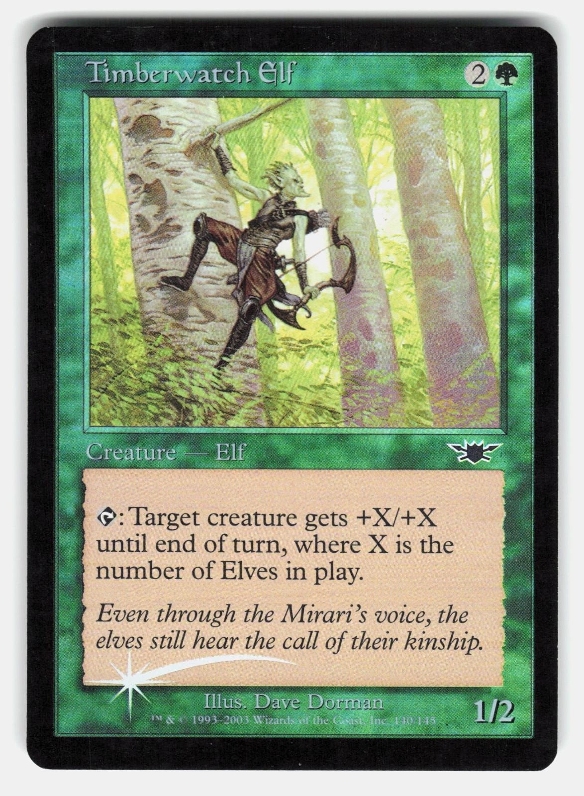 TIMBERWATCH ELF FOIL   Magic: The Gathering   DORMAN LP0