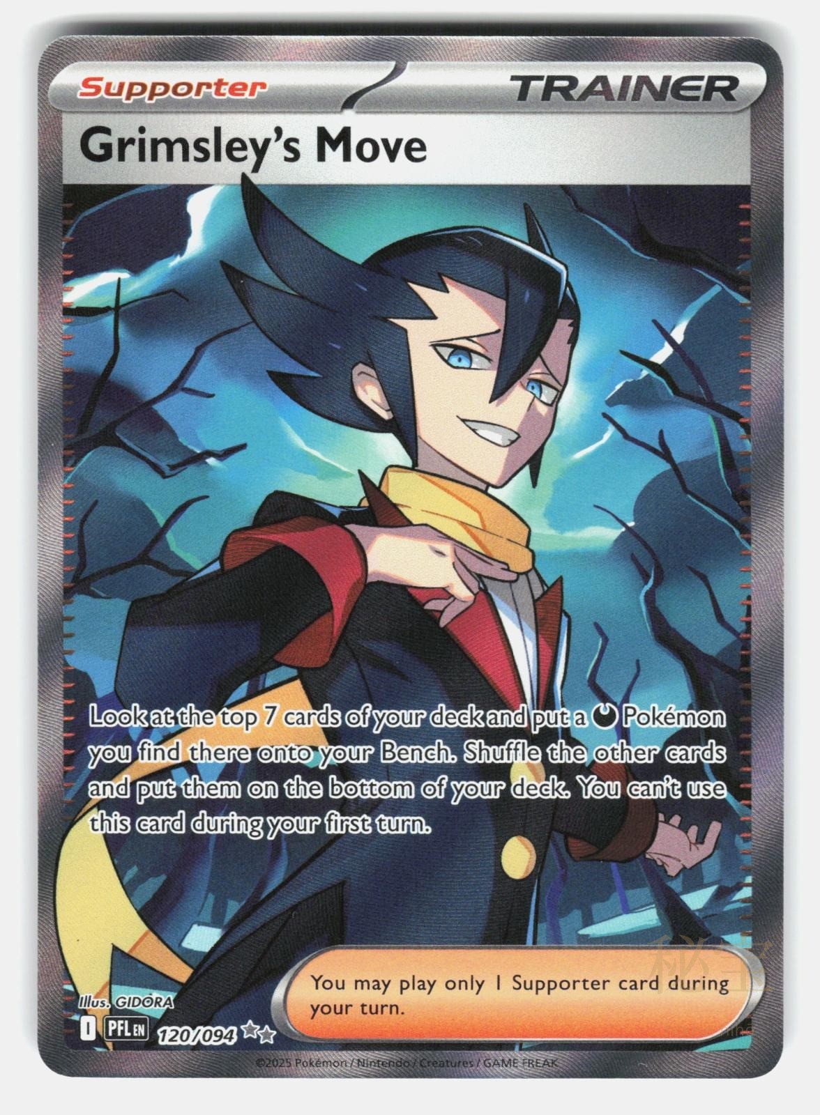 GRIMSLEY'S MOVE PFL 120/094   Pokemon   2025 GIDORA NM/M0