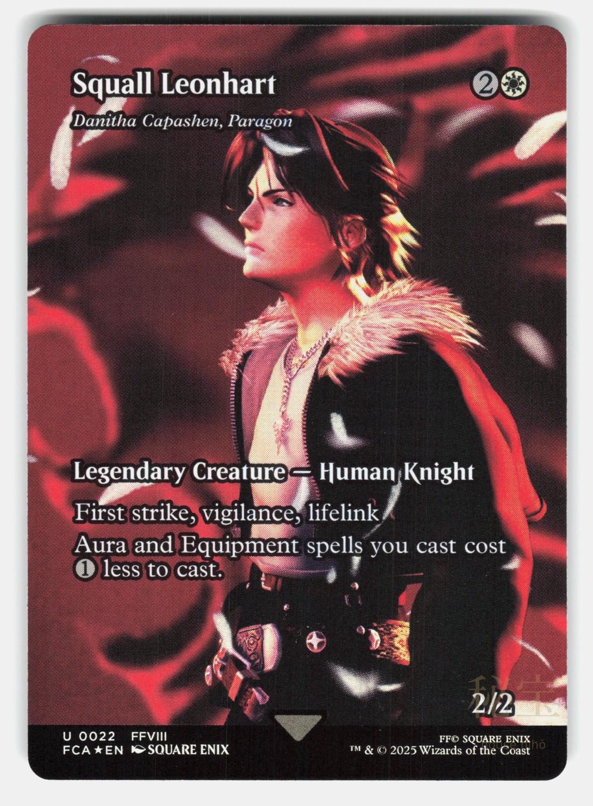 SQUALL LEONHART - DANITHA CAPASHEN, PARAGON (SHOWCASE) FOIL - MTG - ENIX NM/M0