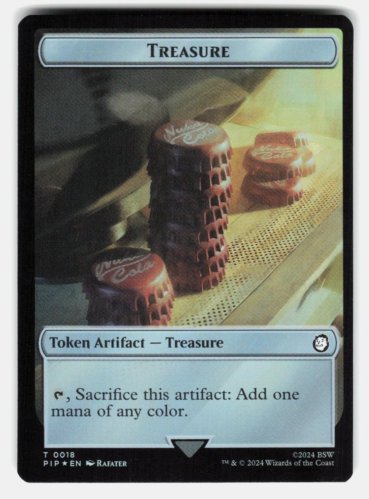 THOPTER // TREASURE (0018) DOUBLE SIDED TOKEN FOIL   MTG   RAFATER NM/M1