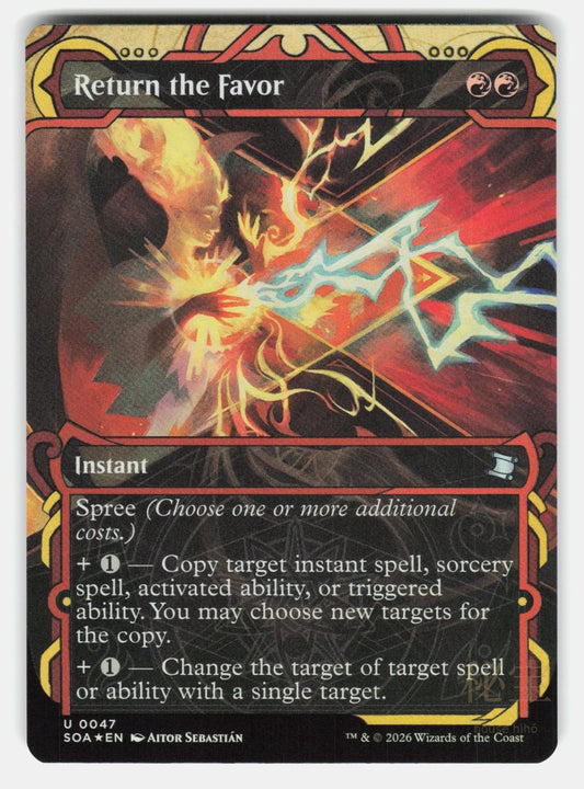 RETURN THE FAVOR FOIL   Magic: The Gathering   SEBASTIÁN NM/M0