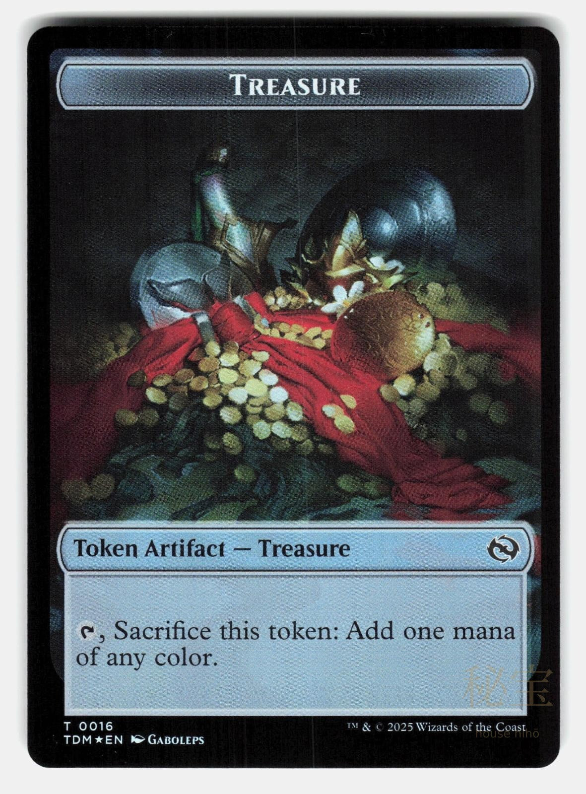 ZOMBIE DRUID // TREASURE DOUBLE SIDED TOKEN FOIL   MTG   GABOLEPS NM/M1