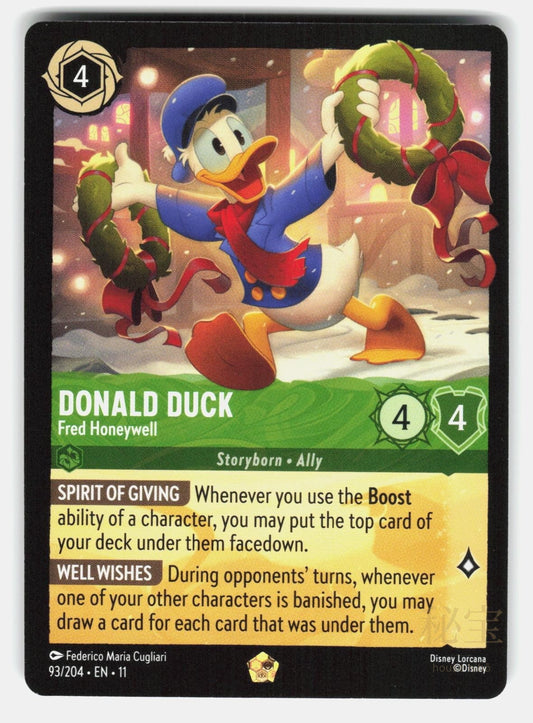 DONALD DUCK   FRED HONEYWELL 11 93/204   Lorcana   2026 CUGLIARI NM/M0