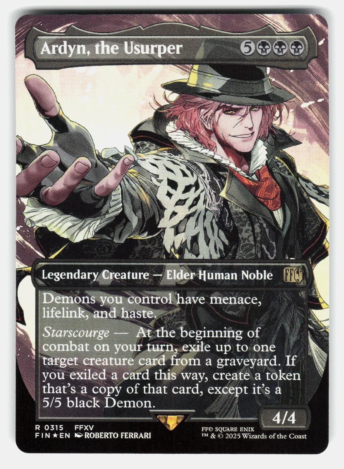 ARDYN, THE USURPER (0315) (BORDERLESS) 315 FOIL   MTG   FERRARI NM/M0