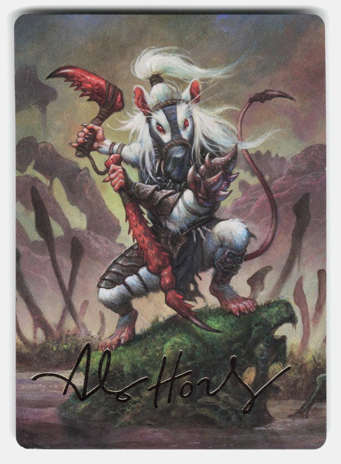 INK EYES, SERVANT OF ONI ART CARD (GOLD STAMPED SIGNATURE)   MTG   LP0