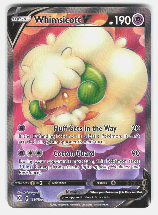 WHIMSICOTT V BRS 160/172   Pokemon   2022 HAYASHIRO NM/M0